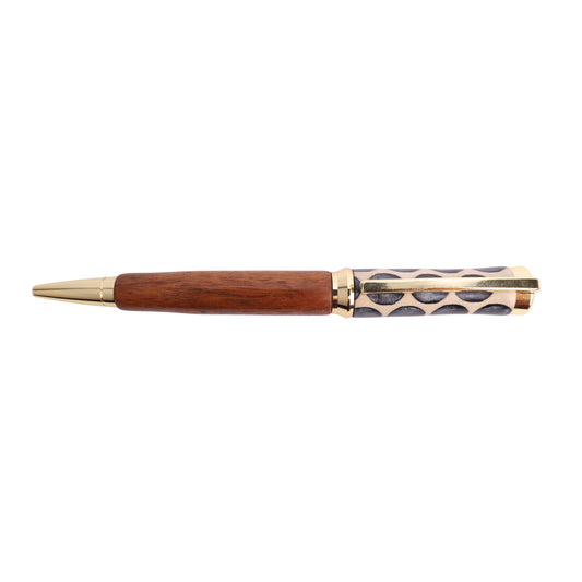 Premium Resin Concava Twist Black Ink Pen By Cory B. 00258