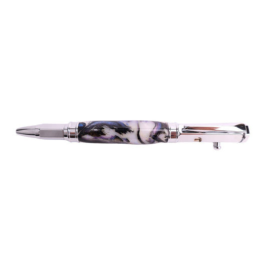 Premium Resin Vertex Bolt Action Black Ink Pen By Cory B. 00249