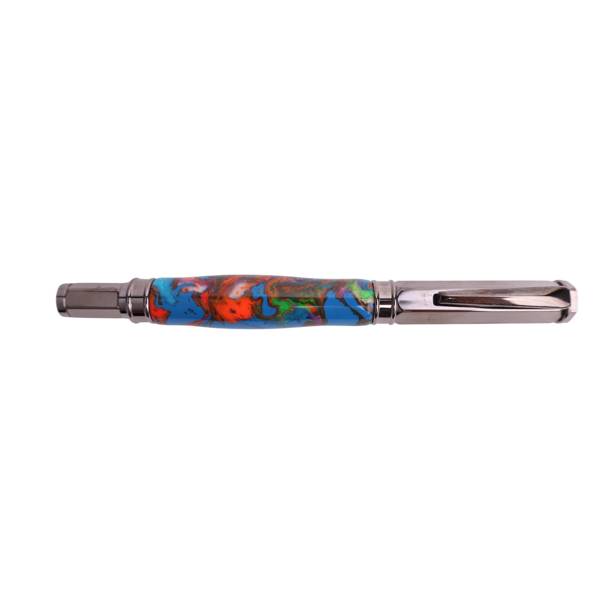 Premium Resin Vertex Fountain Black Ink Pen By Kristin A. 00268