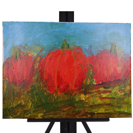 Pumpkins 12 x 16 Painting by Tonichelle M.