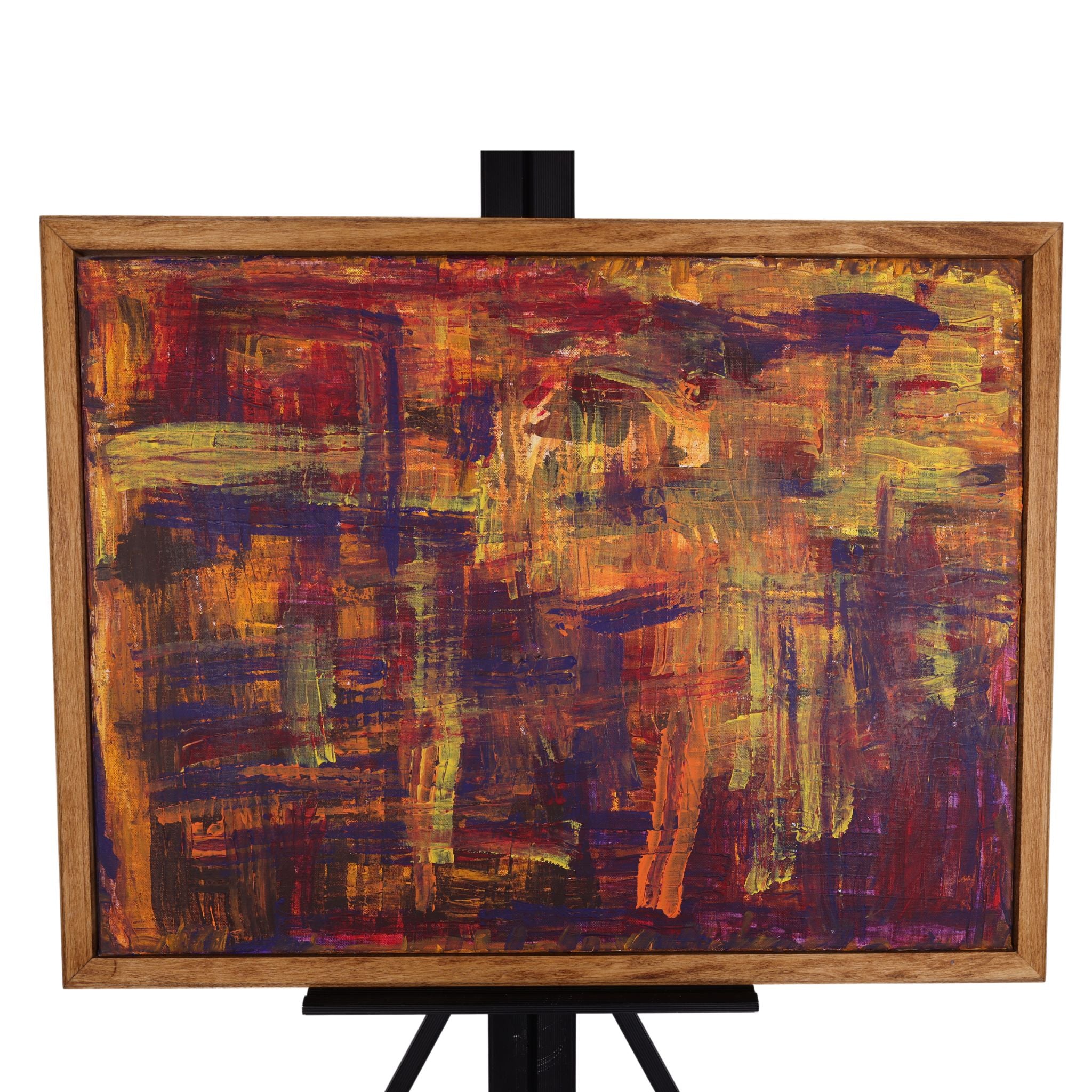 Purple Meadow 24 x 18 Painting by Bonnie M.