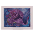 Load image into Gallery viewer, Purple Dragon 12 x 9 Mixed Media by Max R.
