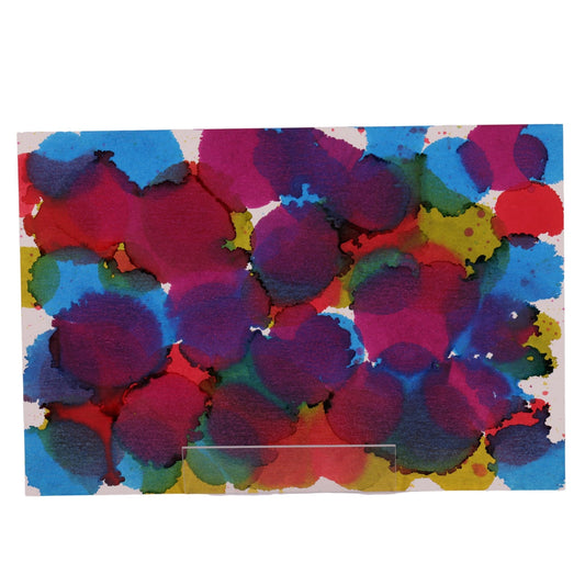 Rainbow Dots 7 x 10 Painting by Yvette J.