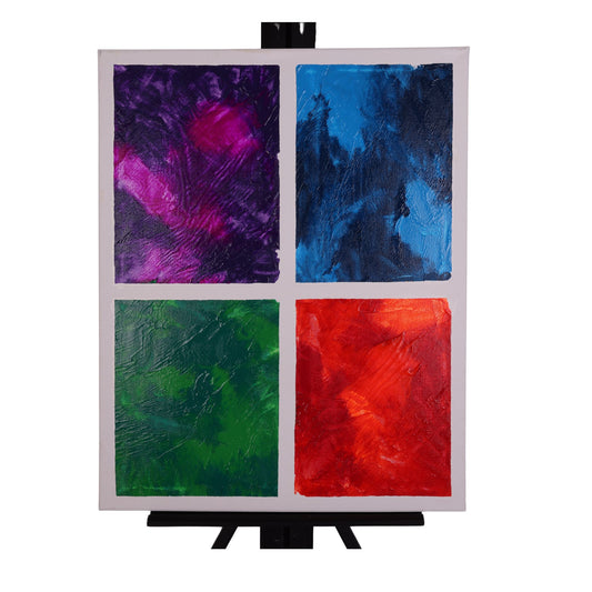Rainbow Window 20 x 16 Painting by Andrea S.