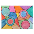 Load image into Gallery viewer, Retro Circles 16 x 12 Mixed Media by Kristin A.
