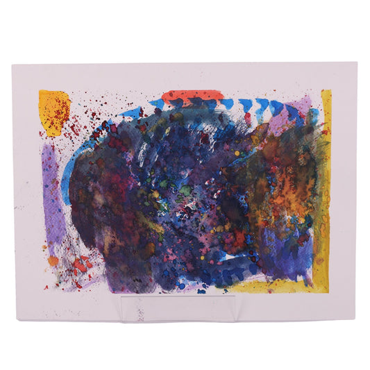 Rhino 9 x 12 Painting by Shuki D.