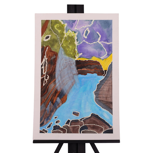 Roaring River 18 x 12 Painting by Jasmine M.
