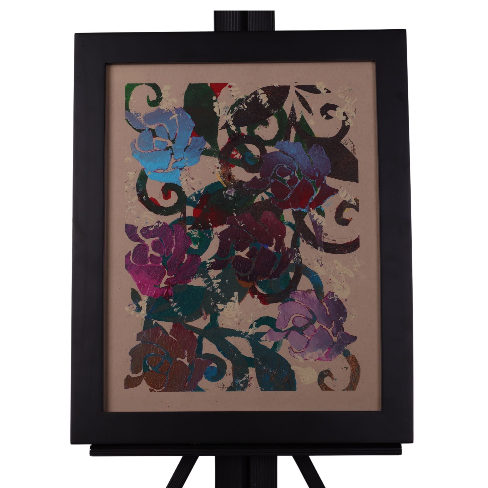 Roses 16 x 13 Painting by Julia A.