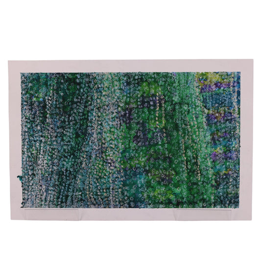 Silver Dots 18 x 12 Mixed Media by Sean M.