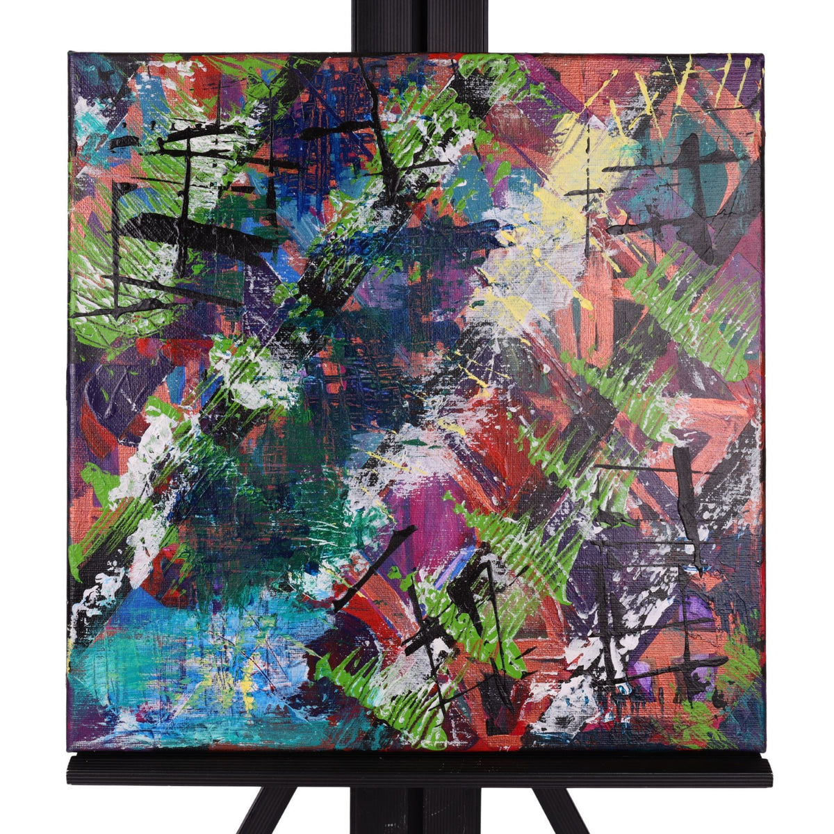 Smorgasbord 12 x 12 Painting by Sean Mo.