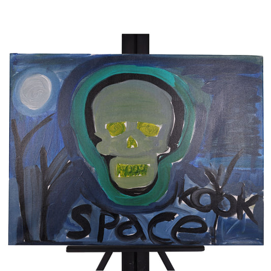 Space Kook 18 x 24 Painting by Chris P.