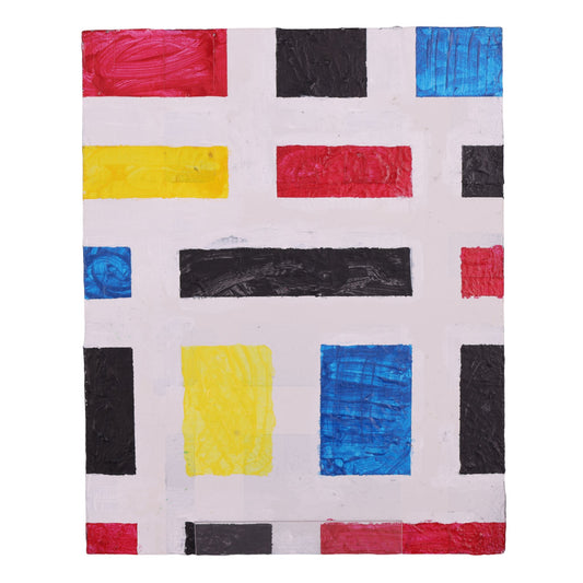 Square Dance 10 x 9 Painting by Kelly C.