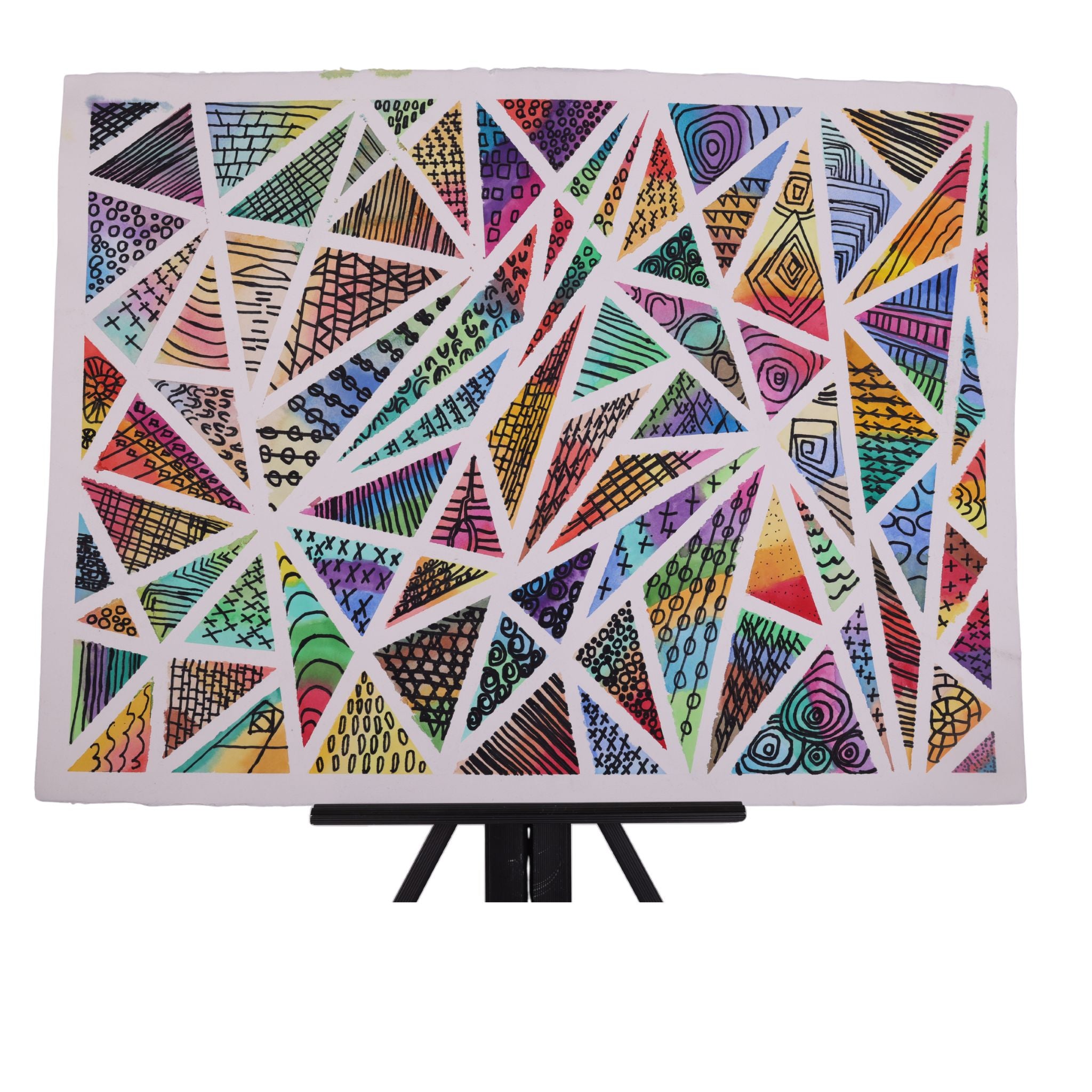 Stained Glass 30 x 22 Painting by Kaitlyn M.