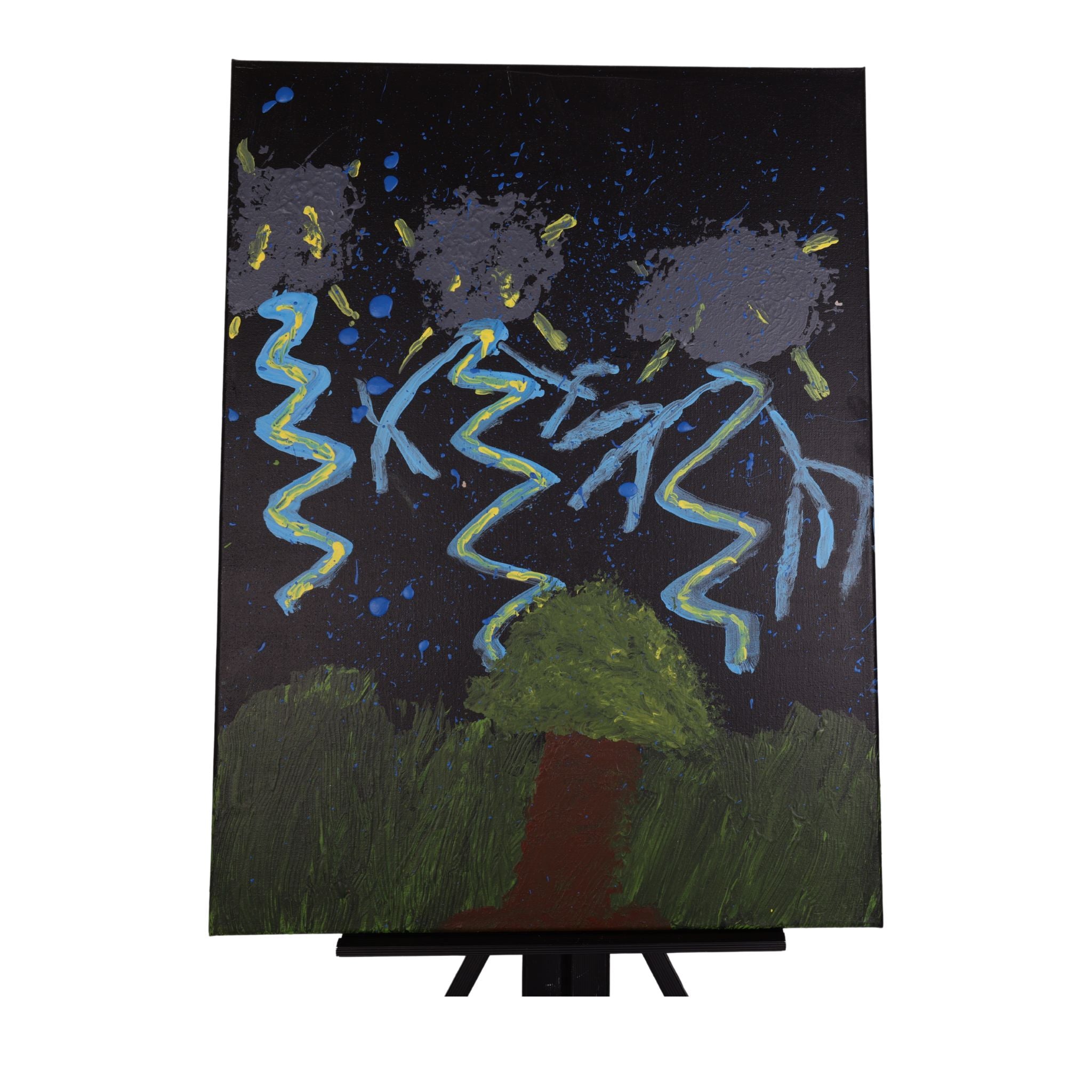 Storm Brewin' 24 x 18 Painting by Kim D.