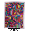Load image into Gallery viewer, Striped Rainbow 24 x 18 Drawing by Sharen G.
