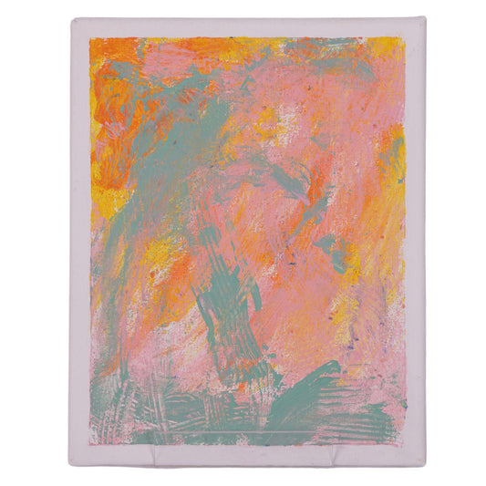 Sunset Palm Tree 8 x 10 Painting by Jason H.
