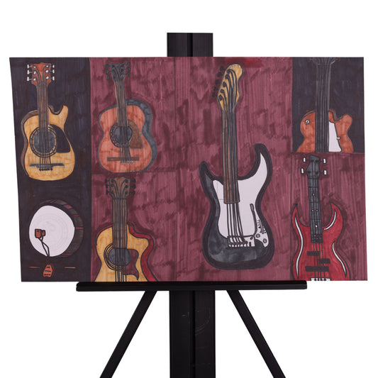 The Band 2 12 x 19 Drawing by Michael C.