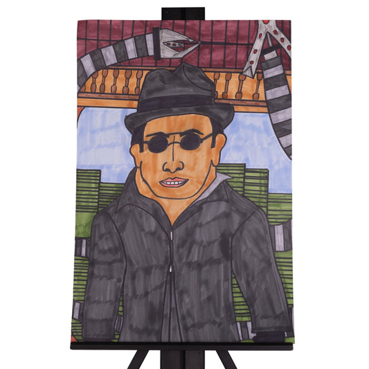 The Villain 18 x 12 Mixed Media by Michael C.