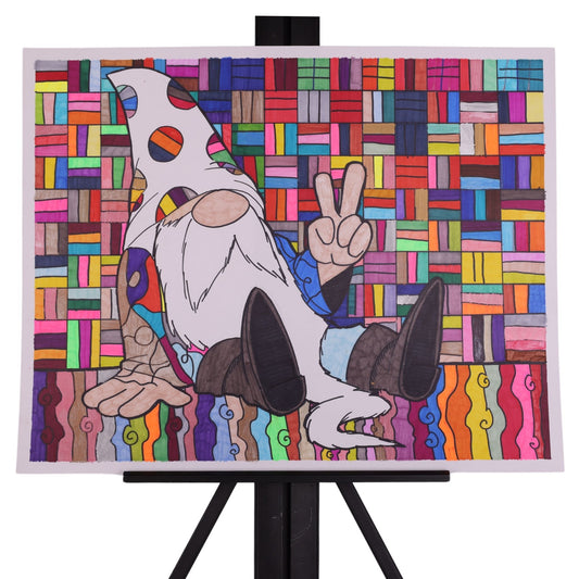 The Wizard 20 x 16 Drawing by Sharen G.