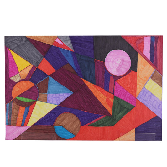 Universe of Prisms 18 x 12 Drawing by Sharen G.