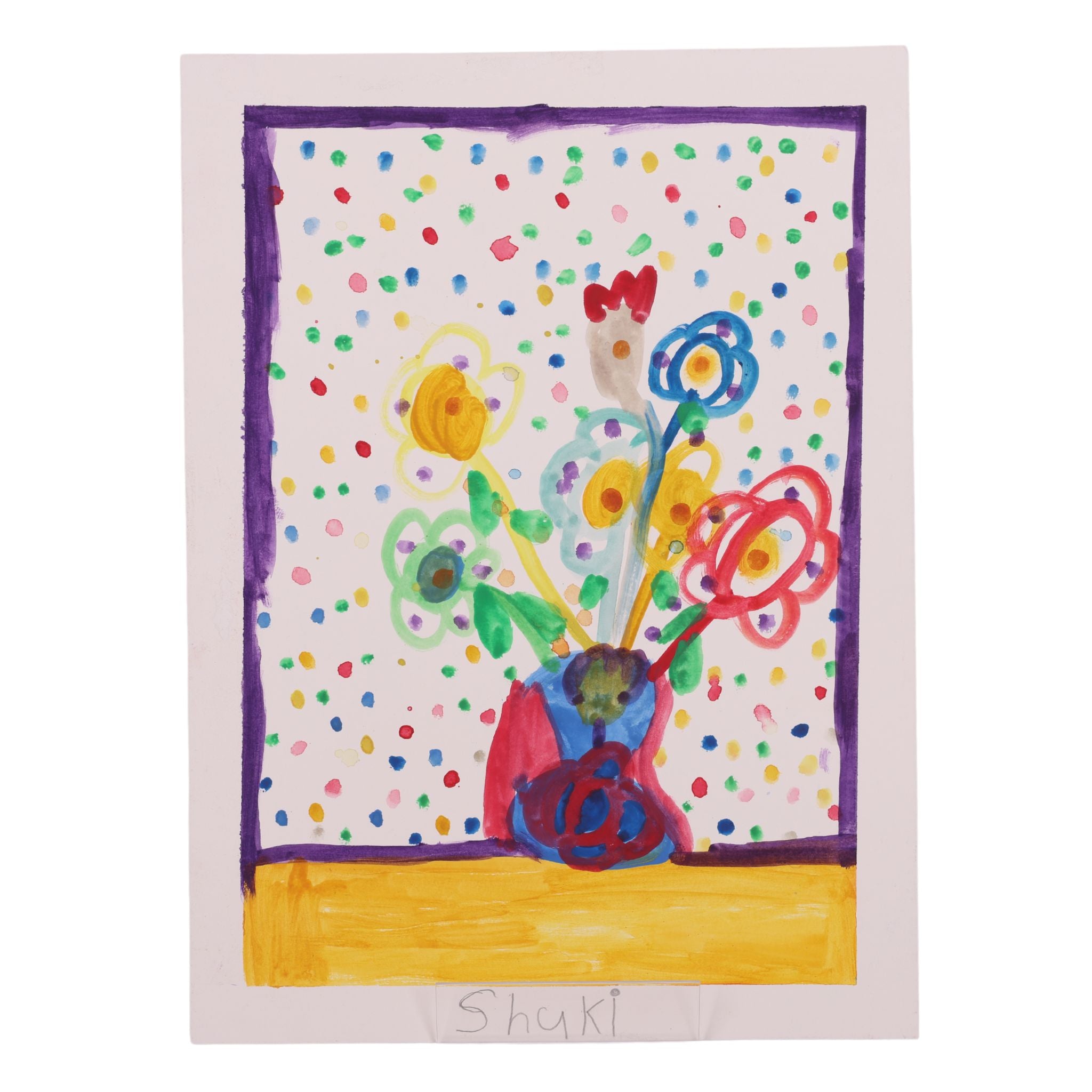 Vase of Flowers 15 x 11 Painting by Shuki D.