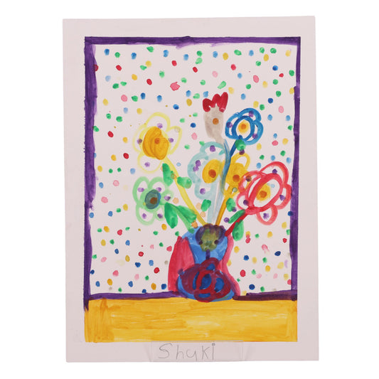 Vase of Flowers 15 x 11 Painting by Shuki D.