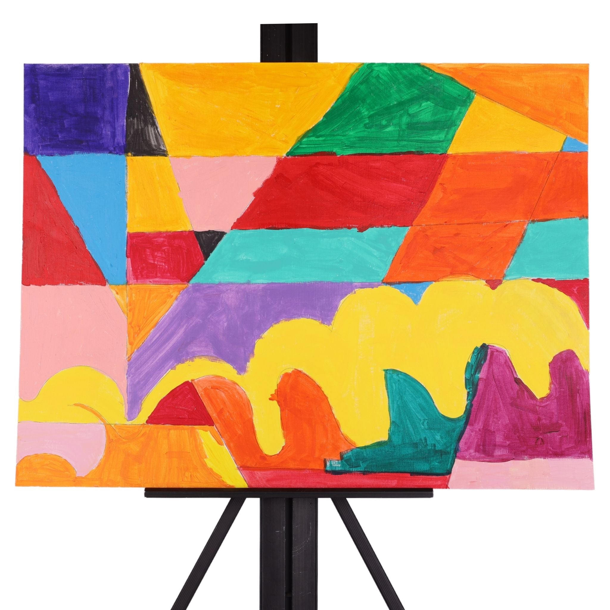 Wave of Fun 18 x 24 Mixed Media by Sharen G.