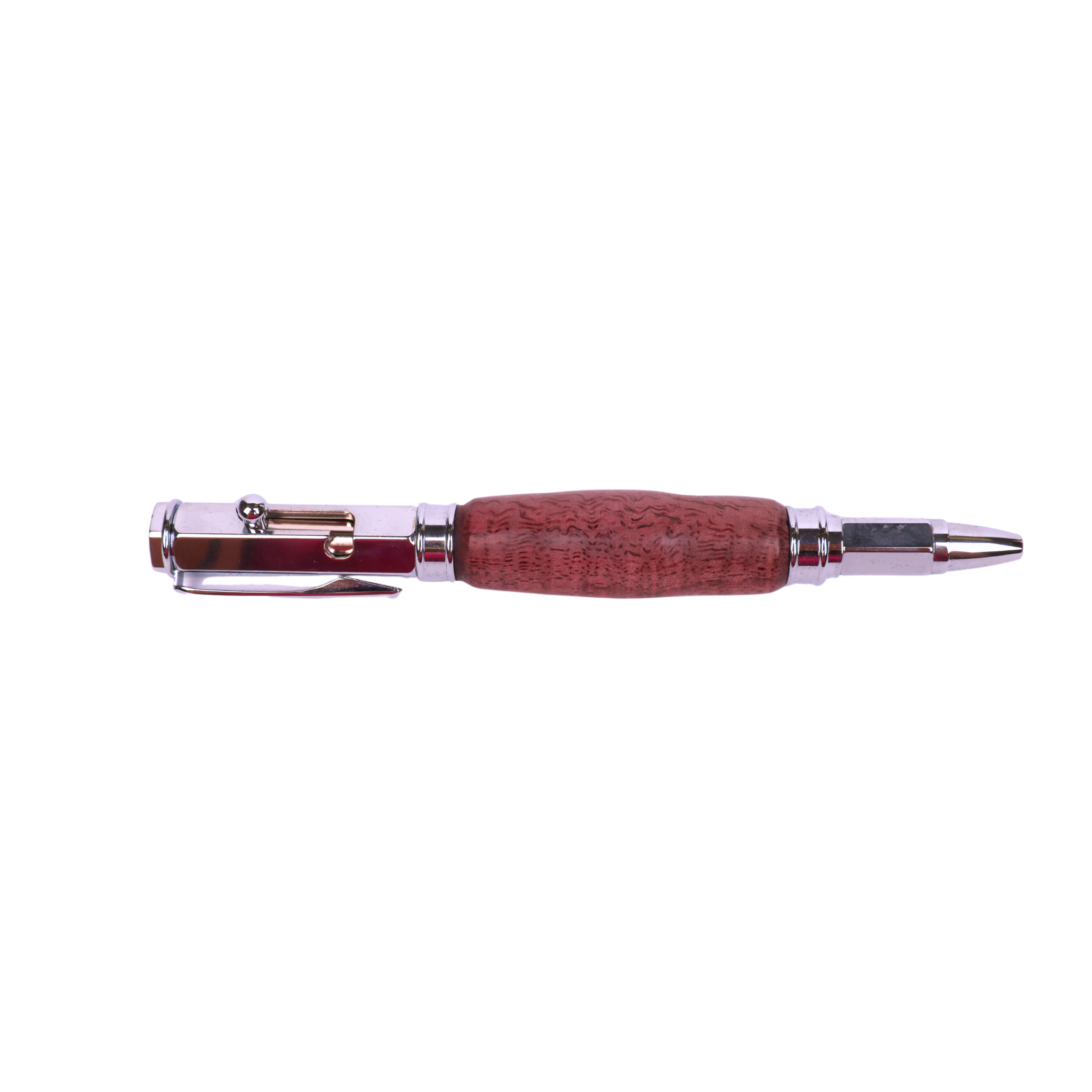Wood Vertex Bolt Action Black Ink Pen By Dana W. 00140