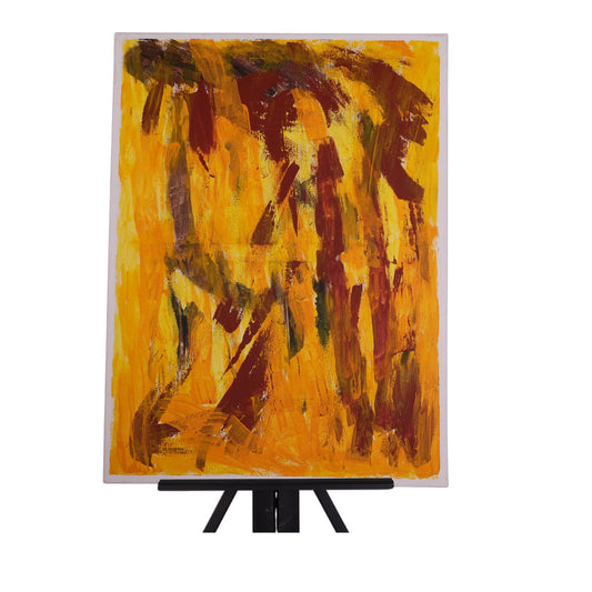 Yellow Tree Bark 24 x 18 Painting by Sean M.