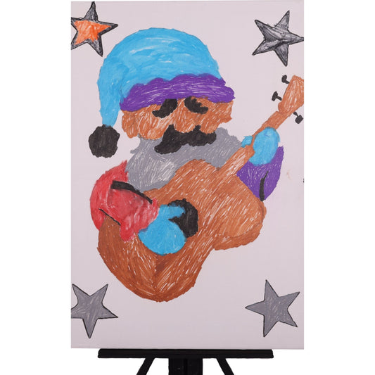 Young St. Nick 18 x 24 Painting by Michael B.